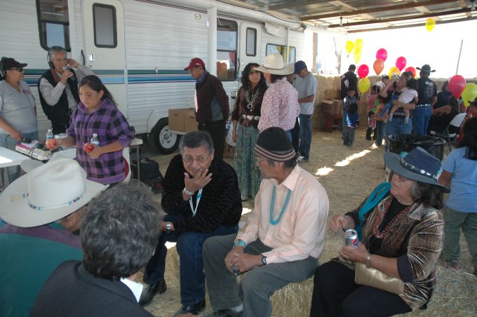 Navajo Vice-President Ben Shelly and others