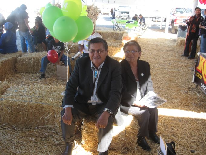 Navajo Vice-President Ben Shelly and wife Martha